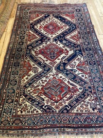 Antique Qashqai Rug 4'3'' X 6'8'', Item # 78115