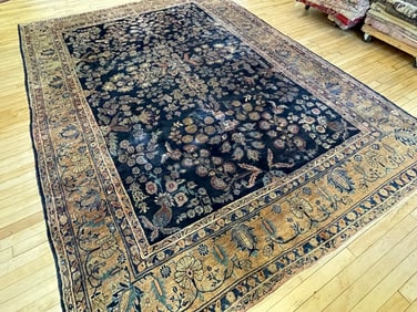 Vintage Sarouk Carpet 8'6'' X 11'5'', Item # 78135