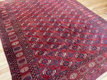 Vintage Tekke Carpet 7'4'' X 9'9'', Item # 78161