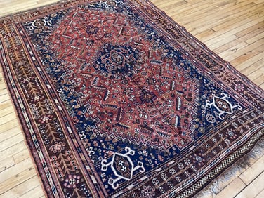 Vintage Qashqai Rug 5'8'' X 7'8'', Item # 78231