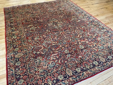 Vintage Sarouk Carpet 8'0'' X 9'10'', Item # 78237