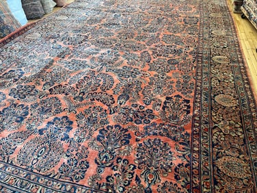 Antique Sarouk Carpet 12'0'' X 18'9'', Item # 78247