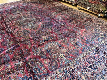 Antique Sarouk Carpet 14'0'' X 18'0'', Item # 78255