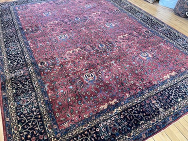 Vintage Kashan Carpet 9'0'' X 11'11'', Item # 78314