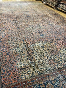 Antique Kashan Carpet 12'6'' X 21'6'', Item # 78317