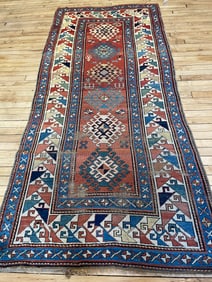 Antique Kazak Runner 3'2'' X 11'8'', Item # 78353