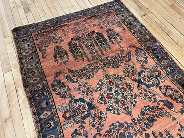 Antique Sarouk Rug 4'3'' X 6'8'', Item # 78366