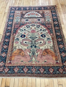 Antique Kirman Rug 4'3'' X 5'10'', Item # 78382