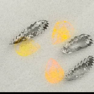 0.64 Ct "Top Quality" Natural Yellow Sapphire Set: Title:0.64 Ct "Top Quality" Natural Yellow Sapphire Set Description:Gemstones: Natural Sapphire / Carat Weights: 0.64 ct / Size or Dimensions: 4 X 3 mm / Treatment: Heated Materials:Sapphire Reserve: