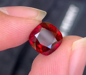 GRS Certified Vivd Red Star Color Ruby Gemstone , Fancy Cushion Cut Natural Ruby July Birthstone ,: Materials: Gem type: Ruby Carat weight: 4.05 &#55349;&#56338;&#55349;&#56361;&#55349;&#56350;&#55349;&#56348;&#55349;&#56354;&#55349;&#56351;&#55349;&#56354;&#55349;&#56348;&#55349;&#56346;&#55349;&#5