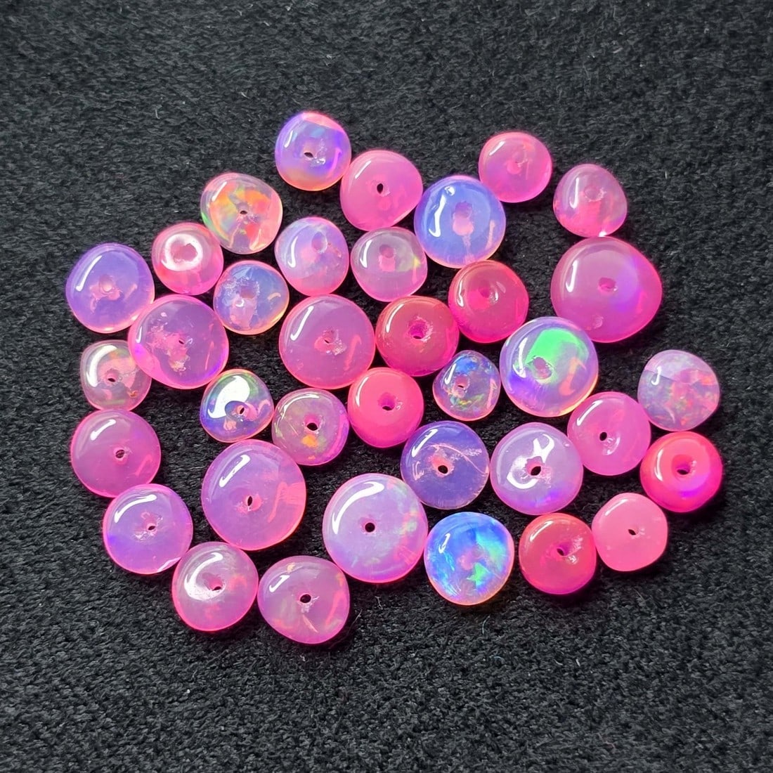 7.41 Ct Natural Pink Fire Opal Loose Beads (1 of 2)