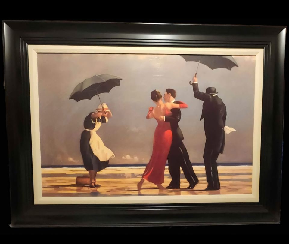 The Singing Butler by Jack Vettriano, Large Vintage reproduction on board.. (1 of 4)