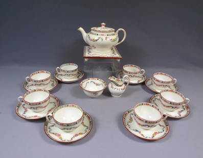 Minton Rose Antique Older Coffee Tea Set Trivet Teapot Creamer Sugar Cups A4807: This is a rare and gorgeous Coffee/Tea set with Teapot, creamer, sugar bowl from the older version of the famous Minton rose pattern. This is a very rare full set and very hard to find. The set is pro