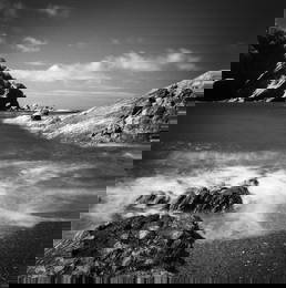 Rocks, Combe Martin, North Devon [Infrared Film] - Silver Gelatin
