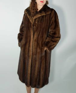 SAGA PASTEL MINK FUR COAT EU: L; US: 16: Title: SAGA PASTEL MINK FUR COAT EU: L; US: 16 Dimensions: Approximate size- EU: L; US: 16 : Important details: Length: 120cm/in -Shoulders width:45cm/17.72in -Sleeve Length:65cm/25.59in -Bust size (