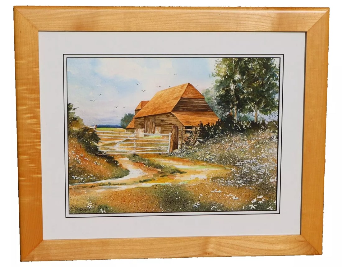 JANET PAYNE California Watercolor Country Barn (1 of 6)