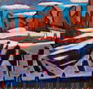 Bosenko Yaroslav (Ukrainian artist), "Kyiv Hills", acrylic on canvas