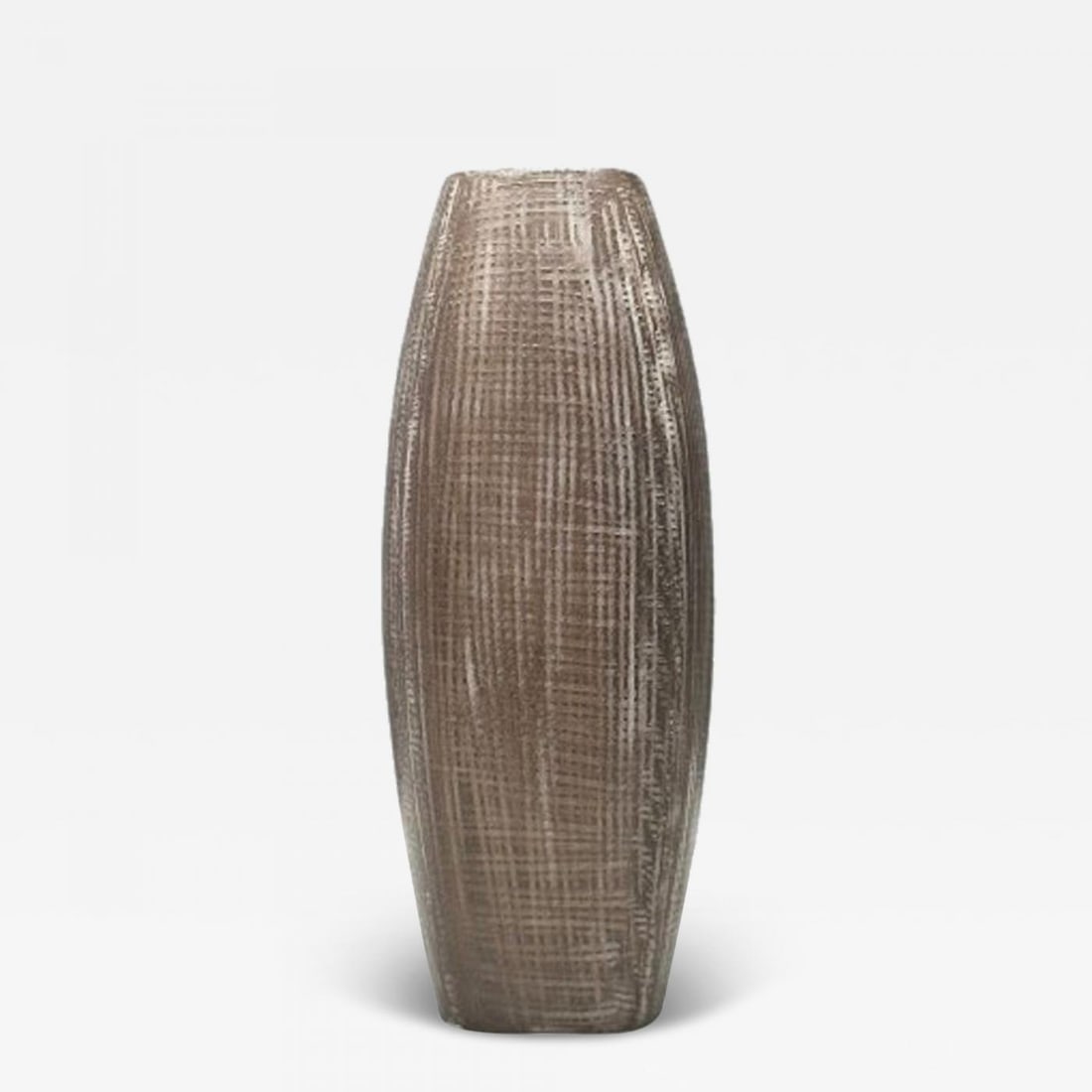 Ingrid Atterberg, Ekeby, Swedish Mid-Century Modern, Tan Vase, Stoneware,1960s: Description: Ingrid Atterberg, Ekeby, Swedish Mid-Century Modern, Brown Vase, Stoneware, 1960s Swedish modern ceramic vase or vessel designed by Ingrid Atterberg (1920-2008) for Ekeby in Sweden in the