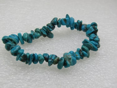 Turquoise Nugget Stretch Bracelet