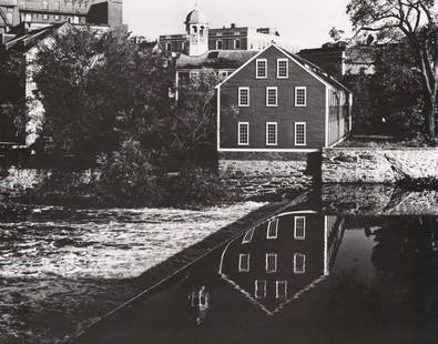 BERENICE ABBOTT - Mill, Pawtucket, RI: Artist: BERENICE ABBOTTPrint Title: Mill, Pawtucket, RI Medium: Duotone Photo-lithographPrinted in: Japan, 1980’sImage Size: approx. 8 x 9.5” Berenice Abbott (1898 – 1991),was an