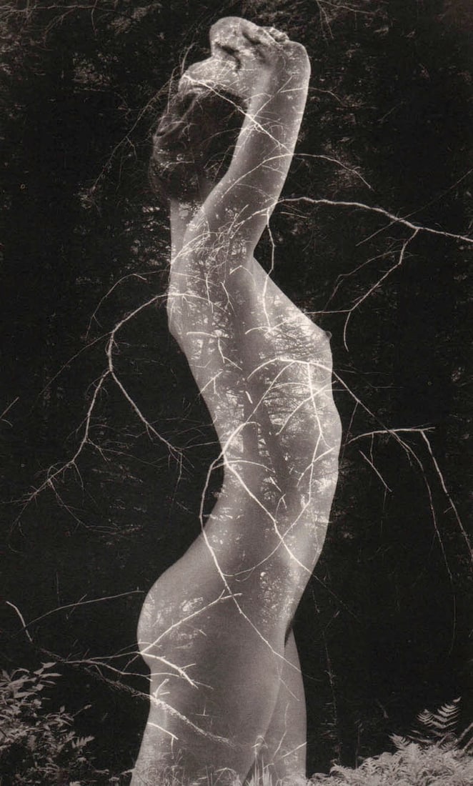 RUTH BERNHARD - Symbiosis, 1971: Artist: RUTH BERNHARD Print Title: Symbiosis, 1971 Medium: Duotone Photoengraving Printed in USA in 1980’s Image Size approx: 9 x 5” Ruth Bernhard (1905 – 2006), was a legendary San