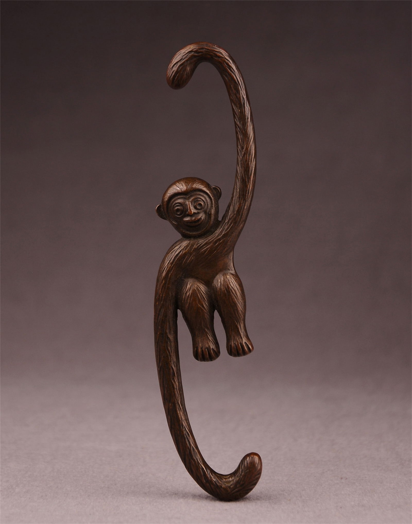 Japanese bronze sculpture-monkey (1 of 6)