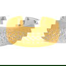 CVD Diamond Cuff Bangle Bracelet 14k Yellow Solid Gold