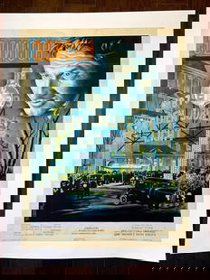 Edison The Man - Spencer Tracy (1940) 20.125x26.5 Russian Movie Poster LB: Edison The Man - Spencer Tracy (1940) 20.125x26.5 Russian Movie Poster LB, Please refer to the attached photos to determine the condition of this original vintage item. Note: LB means Linen Backed. Re