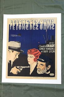 I Cover The Waterfront (1933) 39.5x24.5 Belgian Pre-Code Movie Poster LB: I Cover The Waterfront (1933) 39.5x24.5 Belgian Pre-Code Movie Poster LB, Please refer to the attached photos to determine the condition of this original vintage item. Note: LB means Linen Backed. Rea
