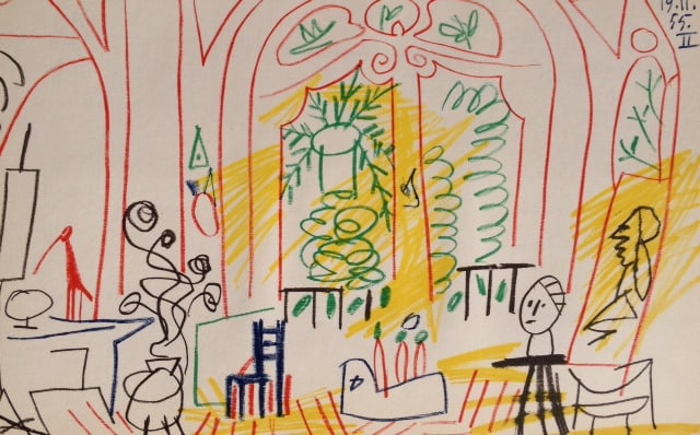 Picasso Sketchbook Carnet de la Californie Print # 2 dated 19/11/1955 (1 of 1)