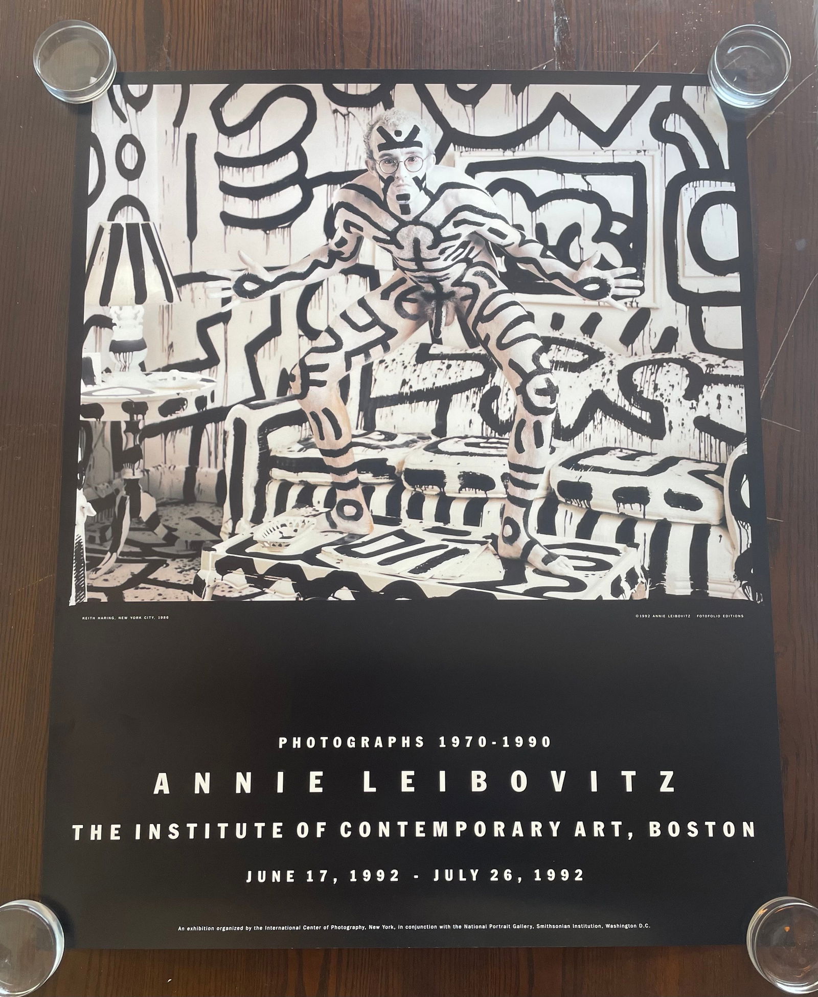 Keith Haring 'Photographs' Poster: Description: Keith Haring 'Photographs' Poster measuring at 24x30 inches Date/Period: 1970 Materials: Fine Art Paper Additional Information: Possible Reproduction/Printed Later Reserve: $80.00 Shippin