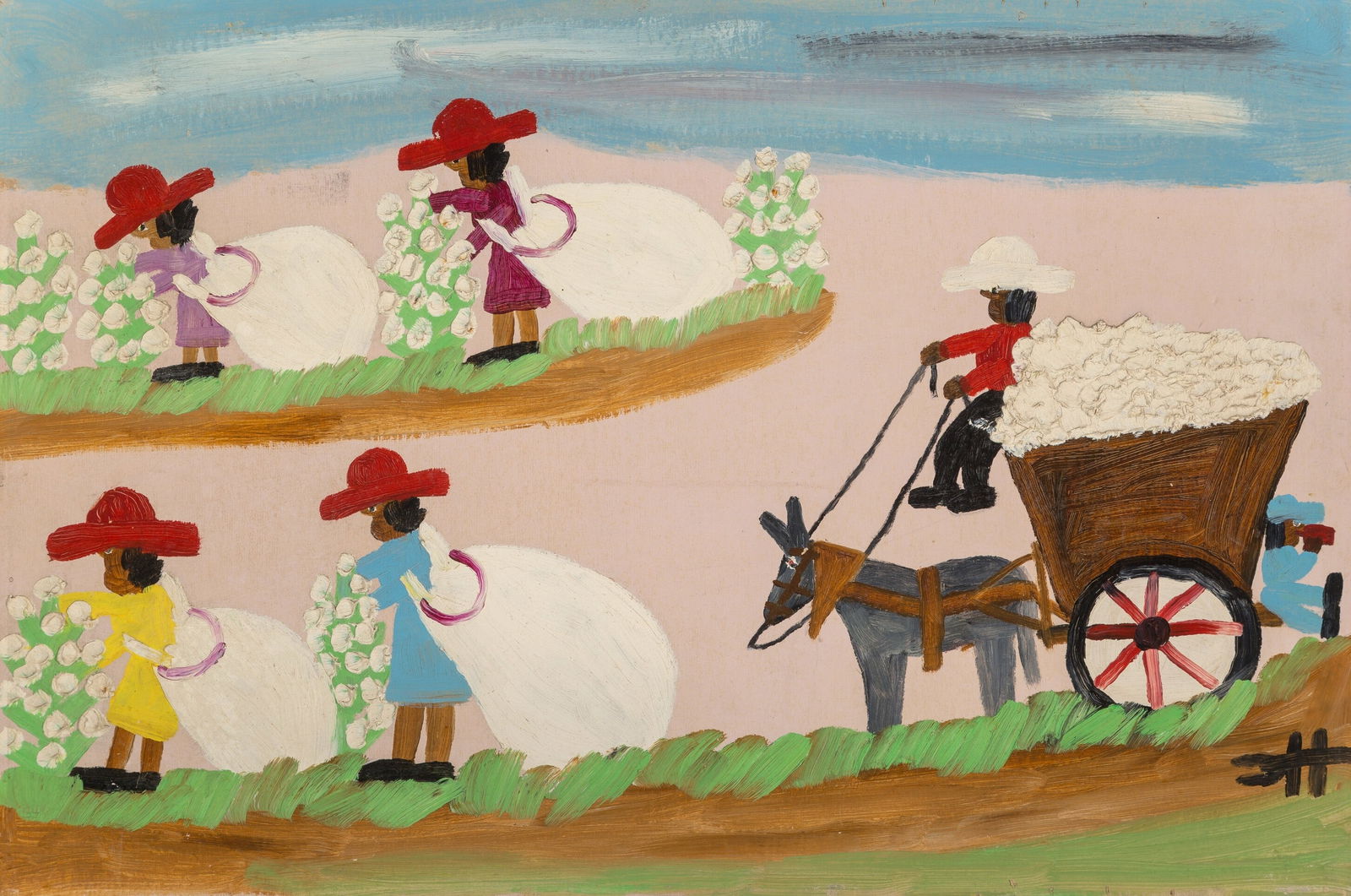 Clementine Hunter 'Picking Cotton Print (1 of 1)