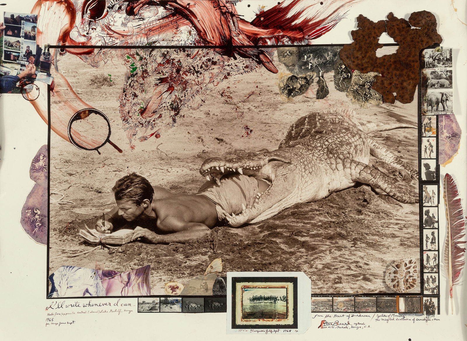 Peter Beard 'Ill write whatever I can' Print (1 of 1)