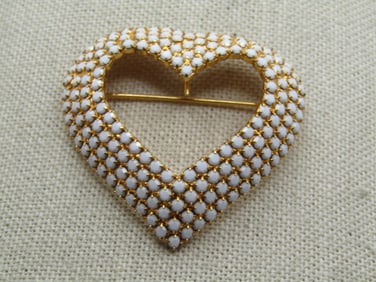 Vintage Yellow Enameled Bee Brooch, Yellow Rhinestones, 1950's-1960's
