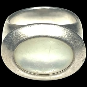 Vintage Joseph Esposito Sterling Silver Moonstone Ring