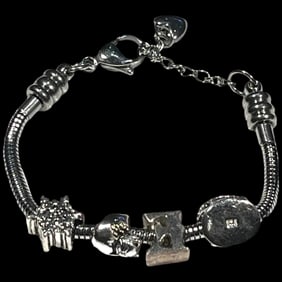 Estate Sterling Silver Charm Bracelet