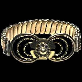 Vintage Sweetheart Expandable Bicolor Bracelet