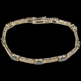 Vintage Sterling Silver Filigree Bracelet