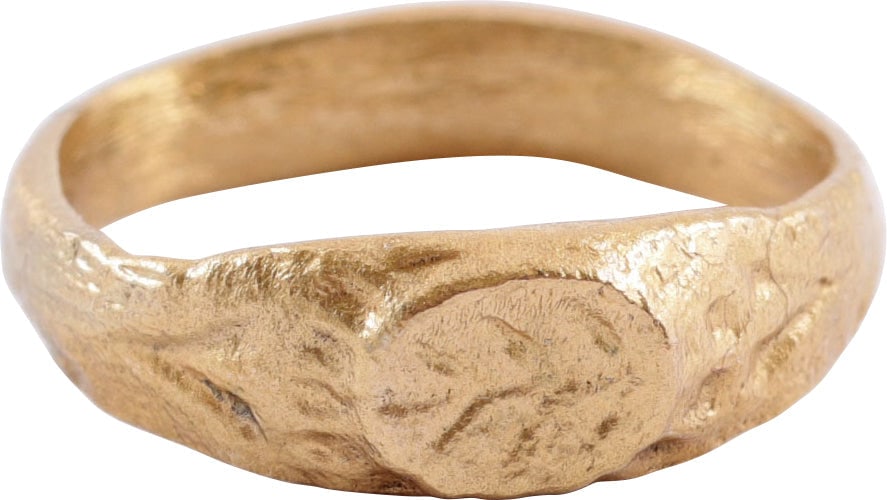 MEDIEVAL CHRISTIAN RING C. 5TH-9TH CENTURY AD, SIZE 4 ¼ (1 of 5)