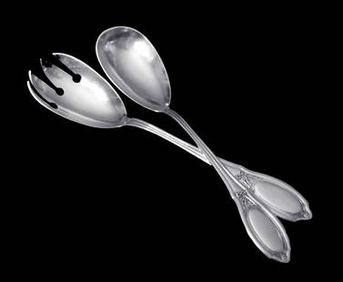 German - 17pc.Set of Antique "800" Silver Flatware Serving Pieces: Title: German - 17pc.Set of Antique "800" Silver Flatware Serving Pieces Description:Direct from Paris, A Luxurious 17pc. Set of Antique Silver Flatware Serving Pieces, Probably Germain and Stamped "8