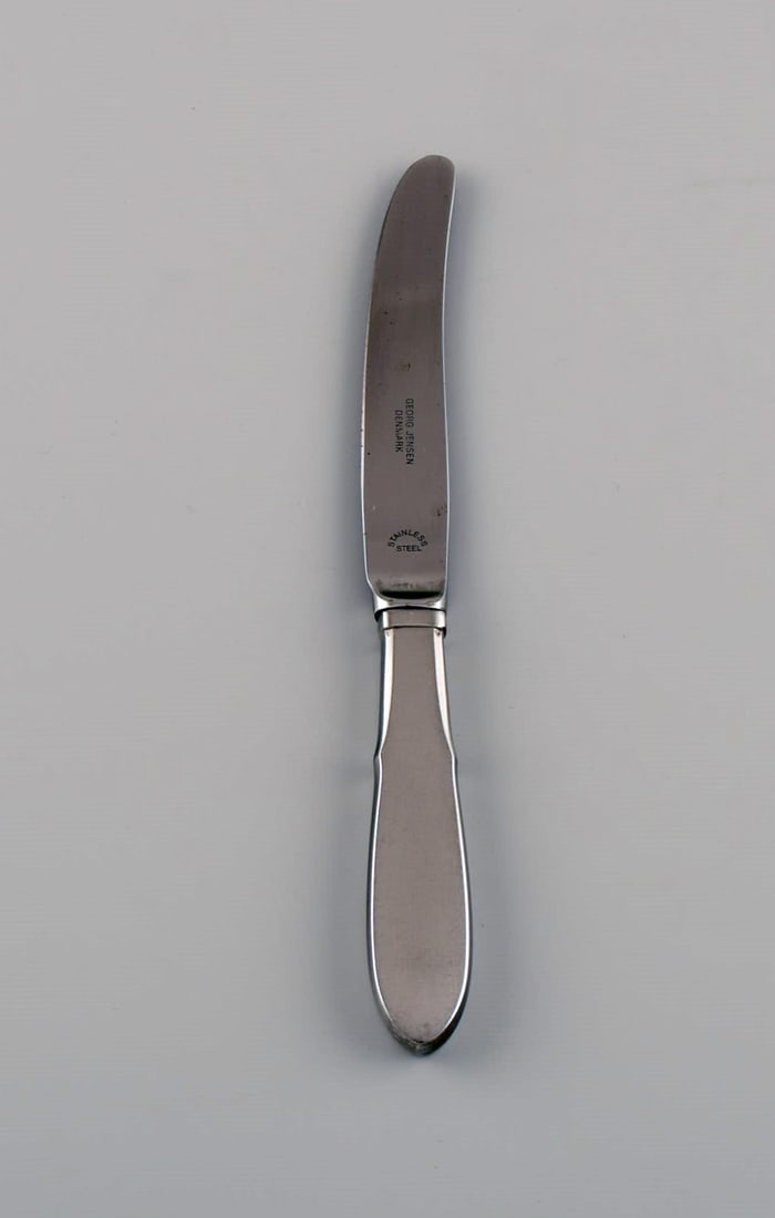 Gundorph Albertus for Georg Jensen. Mitra fruit knife in stainless steel. 1970s. 11 pcs in stock.: Title:Gundorph Albertus for Georg Jensen. Mitra fruit knife in stainless steel. 1970s. 11 pcs in stock. Description:Gundorph Albertus for Georg Jensen. Mitra fruit knife in stainless steel. 1970s. 11