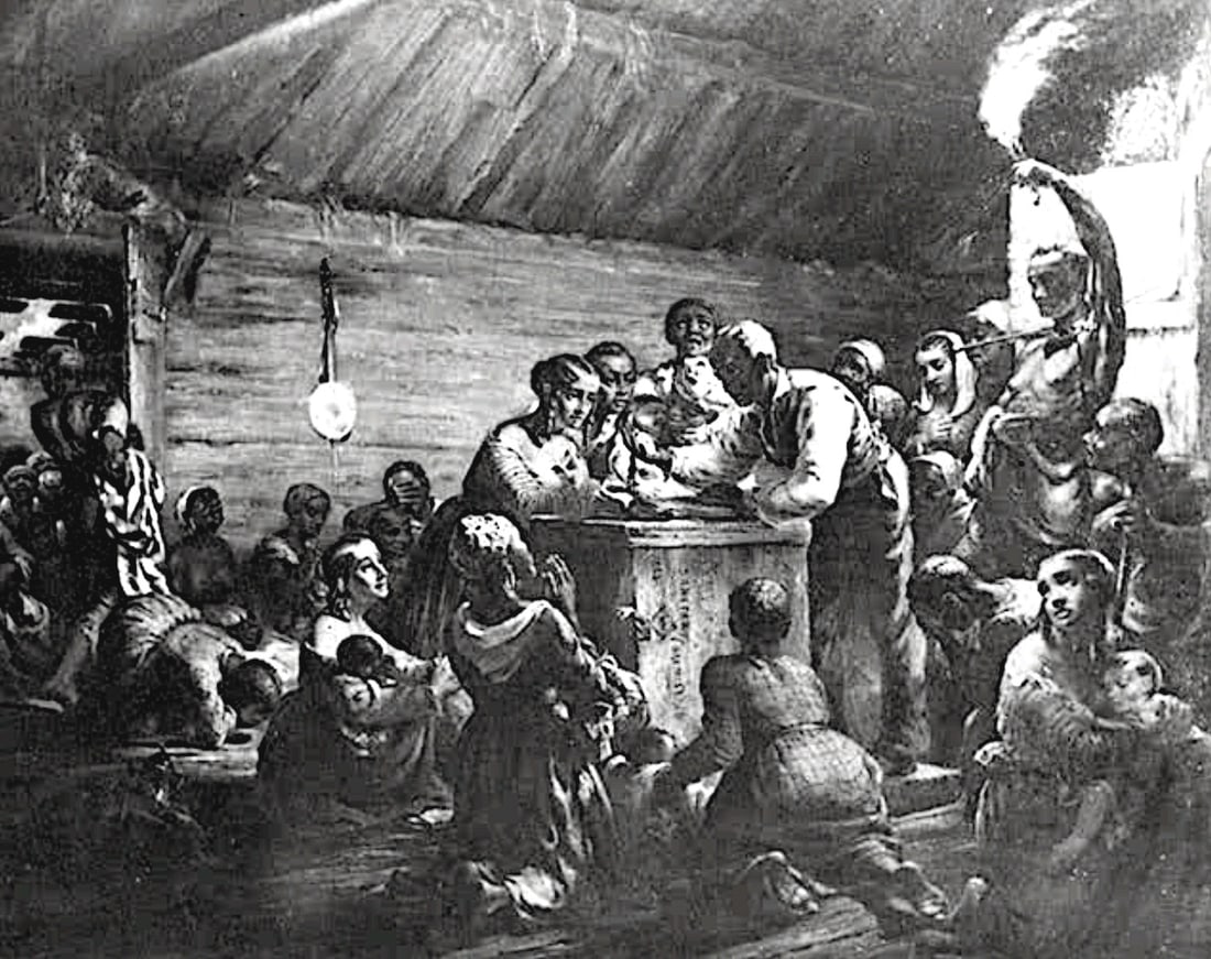 1862, ON NEW YEARS EVE, THE NIGHT BEFORE SLAVES WERE FREED VIA THE EMANCIPATION PROCLAMATION (1 of 1)