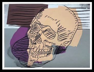 AFTER ANDY WARHOL “SKULL"- FS # 157- Screenprint-F LAT SHIP- Beautiful Iconic Piece.