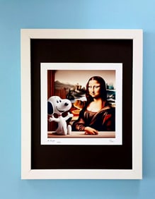 AIDAN FLUX | Hand Signed Original Print Framed | Ltd. Ed. of 100 | COA A Snoopy