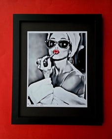 ALEXANDER DULAC | AUDREY HEPBURN Hand Signed Authentic Print Edition of 10 COA