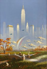 Framed Steve R. Dodd Sci-Fi Fantasy Illustration Painting