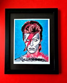 ALEXANDER DULAC | MY DAVID BOWIE Hand Signed Authentic Print Ed. of 10 COA+