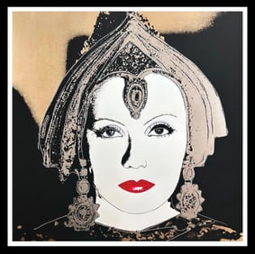AFTER ANDY WARHOL "THE STAR"(Greta Garbo) TRIAL- Myths-DIAM.DUST Screenprint- STUNNING