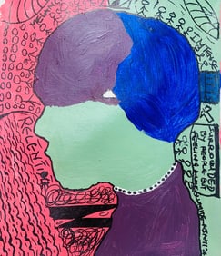 Relentique - 21st Century, Contemporary, Abstract, Miniature, Emotions, Colors, 2024