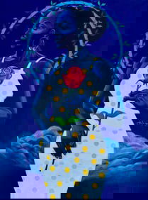 Borders Not Boundaries - 21st Century, Contemporary, Impressionism, Floral Women, 2022